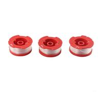 KiraKira Lot de 3 bobines de fil de rechange CMCST900 CNCST910 CMESTA900, 9,1 m 0,065 pouces pour bobine en nylon pré-enroulée avec bobine ABS, pour rouge