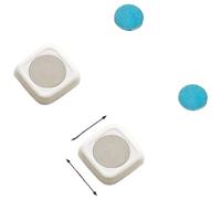 KiraKira Lot de 4 supports muraux magnétiques sans perçage pour routeur à distance et multiprise Blanc