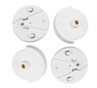 KiraKira Lot de 4 supports stables en plastique pour caméra de sécurité | Construction en plastique robuste, support durable, taille standard, facile à nettoyer, indispensable pour la chambre de bébé