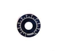 KiraKira Lot de 5 potentiomètres de 0 à 100 pour plaque frontale de cadran pour bouton de commande rond Rhéostat Variac