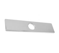 KiraKira Plaque de pont carrée de 25,4 cm en acier inoxydable 304 pour installation d'évier simple ou à 3 trous Chromé