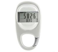 KiraKira Podomètre numérique LCD 3D avec grand écran, compteur de pas précis, fitness, course à pied, marche, léger, à clipser ou à porter avec un cordon, fonctionnement facile à un seul bouton (noir