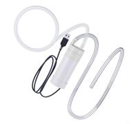 KiraKira Pompe à siphon électrique portable auto-amorçante alimentée par USB pour brassage de poisson à domicile pour changement d'eau avec tuyau flexible de 5 m (5 mètres)