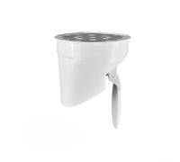 KiraKira Siphon de sol PVD intégré de 50 à 160 mm, piège à eaux usées de salle de bain, insert d'étanchéité en plastique étanche pour sols plats et surélevés (50 mm)