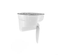 KiraKira Siphon de sol PVD intégré de 50 à 160 mm, piège à eaux usées de salle de bain, insert d'étanchéité en plastique étanche pour sols plats et surélevés (160 mm)