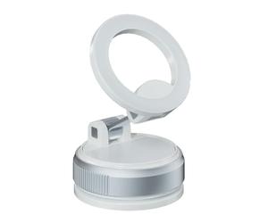 KiraKira Support de voiture réglable à 360 degrés avec ventouse puissante pour aspiration, support stable pour console centrale, matériau ABS noir