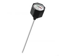 KiraKira Testeur d'humidité du sol 2 en 1 pour plantes de jardin - Pas de batterie analogique pour cadran sonde d'intérieur et d'extérieur en pot 22,5 cm (modèle PH noir)