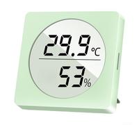 KiraKira Thermomètre hygromètre numérique d'intérieur et d'extérieur WS160, moniteur de température et d'humidité en temps réel, précision °1°/°5% RH, confort, petit bureau (vert)