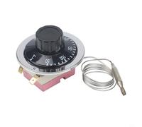 KiraKira Thermostat de type bouton avec capteur capillaire, chaudière à eau, friteuse et plaque électrique, interrupteur de température facile à installer (50-300 ℃)