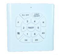 KiraKira Variable à 6 vitesses pour contrôleur de ventilateur de fréquence avec télécommande 433 MHz, interrupteur mural, ventilateur de plafond avec fonction inverse et variateur d'intensité