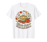 Kirbis-Saison ist Die Beste Saison Soupe à la Citrouille Saison d'automne T-Shirt Graphique avec Valeur, Homme, Blanc, M