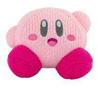 TOMY Nuiguru Peluche Kirby tricotée - Peluche Kirby agitée - Animaux en peluche au crochet - Jouets en peluche doux et confortables et décoration de chambre Kirby - 15,2 cm