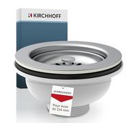 KIRCHHOFF 98835240 Bonde à Panier Ø 114 mm 1½" Blanc Évier de Cuisine pour équiper ou remplacer Évier de Cuisine