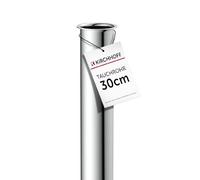Kirchhoff 98848318 Chrome Plongeur 30cm rallonge 300mm Bouteille et Siphon, 1 1/4 Pouce, Tube supplémentaire Extra Long lavabo, écoulement en INOX