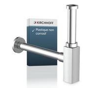 Kirchhoff Design Siphon Bouteille Carré 11/4 X 32 mm, chromé, 98803740