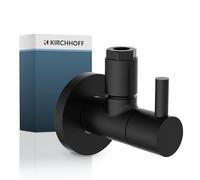 Kirchhoff Design Universelle avec dégagement Rapide, vanne de contrôle d'angle pour tuyaux d'eau Froide et Chaude, 98166120, Noir