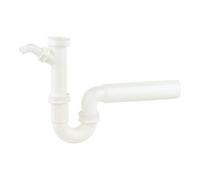 KIRCHHOFF KIRCHHOFF KS Siphon à tube pour évier blanc, 1 1/2"IG x 50 mm, avec raccord appareil 3/4" Quantité:1