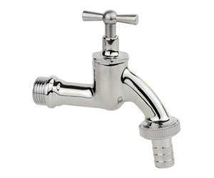 KIRCHHOFF KIRCHHOFF MS Robinet de sortie à bouton, chrome, 1/2"AG x 3/4"AG x 1/2"P Quantité:1