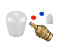 KIRCHHOFF KIRCHHOFF Poignée de capot, chrome, 3/8", avec valve, marquage bleu/rouge/blanc Quantité:1