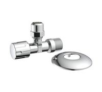 KIRCHHOFF KIRCHHOFF Robinet d'angle, 1/2"AG x 3/8"AG x 10 mmQ, avec rosace à glissière Quantité:1