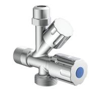 KIRCHHOFF KIRCHHOFF Robinet d'angle appareil, 1/2"AG x 3/4"AG x 3/8"AG x 10 mmQ Quantité:1