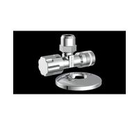 KIRCHHOFF KIRCHHOFF Robinet d'arrêt d'angle, 1/2"AG x 3/8"AG x 10 mmQ, avec rosace auto-étanche Quantité:1