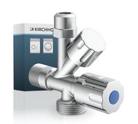 KIRCHHOFF Robinet d'équerre universel avec raccord lave-vaisselle 98480090 - Robinet d'arrêt pour tuyau d'eau froide