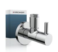 Kirchhoff Sanitop-Wingenroth 98166110 Valve d'angle universelle avec fermeture rapide pour tuyaux d'eau chaude et froide Chromé