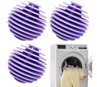 Kirdume Boules à lessive pour Machine à Laver | Machine Ball Balles de Lavage Douces 3 pièces,Boule adoucissante, Boules de lessive réutilisables, séchage Rapide, Boules de Lavage Douces