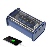 Kirdume Clear Bank,Chargeur Portable 10000 mAh avec Batterie Transparente à Affichage numérique LED | Accessoires électroniques Banque d'alimentation Universelle pour Les Voyages, Les Sorties