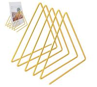 Kirdume Porte-Disque Vinyle,Support Livre en Fil métallique Triangle - Trieur d'dossiers fichiers pour Le Bureau, Le Stockage Livres, Le présentoir pour la