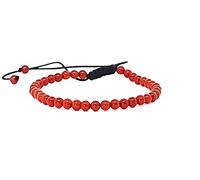 Kirei Paris Bijoux Bracelet Pierres Naturelles 6mm ajustable,Marque française, Fabrication Artisanale, Idée cadeau, Bracelet porte bonheur Protection -lithotherapie (Cornaline)