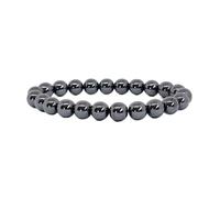 Bracelet pierres naturelles Hematite, 8mm, authentique, marque française, fabrication artisanale KIREI PARIS BIJOUX idée cadeau (Hematite) bracelet homme femme
