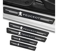 kirfiz 4 Pièces Protecteur de seuil de Porte de Voiture, Protecteur de seuil de Porte de Voiture avec Logo, Autocollants de Protection de seuil de Porte en Fibre de Carbone FS5-1241