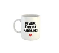 Kiribou Annonce Cadeau Mug Marraine « Tu Veux Être Ma Marraine »