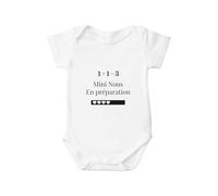 Kiribou Body Bébé 1+1=3 - Mini Nous en Préparation - Idée Cadeau Future Famille