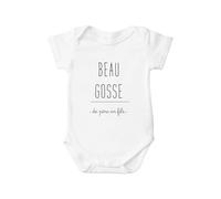 Kiribou Body Bébé Beau Gosse - de Père en Fils - Cadeau Naissance Humoristique Papa & Fils