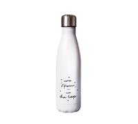Kiribou Cadeau Bouteille Isotherme « ATSEM au Top du Top » - Gourde Inox - Parfaite Pour Remercier Une Atsem Trop Chouette