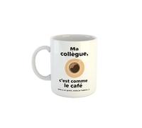 Kiribou Cadeau Mug « Ma Collègue C’est Comme le Café - Elle a Un Grain »