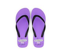 Kiribou Cadeau Tong La Retraite, C'est le Pied - Un Confort pour Savourer Chaque Instant de Retraite (Violet, Système Taille Chaussures EU, Adulte, Numérique (intervalle), Très large, 43, 45)