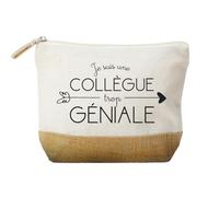 Kiribou Idée Cadeau Trousse « Je suis Une Collègue Trop Géniale » - Parfait pour Célébrer l’Amitié
