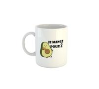 Kiribou Mug Annonce Grossesse « Je Mange Pour 2 » - Un Avocat Adorable pour une Nouvelle Aventure