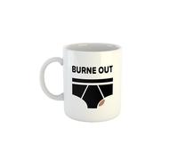 Kiribou Mug Collègue « Burne Out » Noir - Un Cadeau Amusant et Plein d’Humour