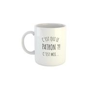 Kiribou Mug Collègue “C’est qui le patron ? C’est moi !” - La tasse parfaite pour le bureau
