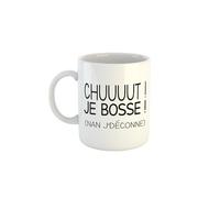 Kiribou Mug Collègue Chut je bosse ! (Non j'déconne) - Tasse humoristique pour le bureau