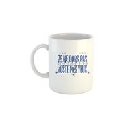 Kiribou Mug Collègue Je Ne Dors Pas, Je Repose Juste Mes Yeux - Tasse Drôle de Bureau - Cadeau Original pour Collègue de Travail