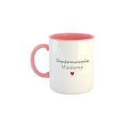 Kiribou Mug EVJF « Madame » - Cadeau Parfait Pour Future Mariée (Bicolore Rose)