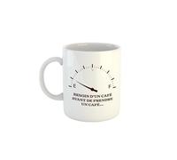 Kiribou Mug J’ai Besoin d’un Café… Avant de Prendre mon Café - Tasse pour les Accros à la Caféine