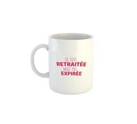 Kiribou Mug “Je suis retraitée mais pas expirée” - La tasse idéale pour les retraités qui gardent la pêche
