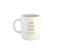 Kiribou Mug “Libéré, Délivré, Retraité” - La tasse parfaite pour célébrer la liberté et la retraite avec humour